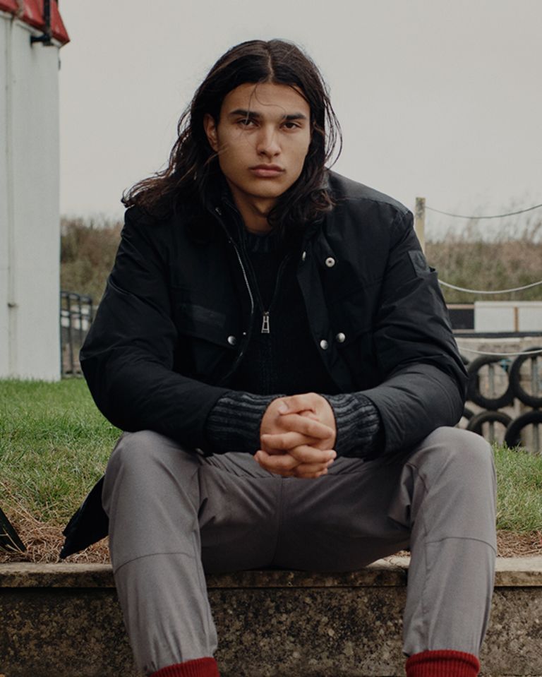 Competition Field Jacket in Black.